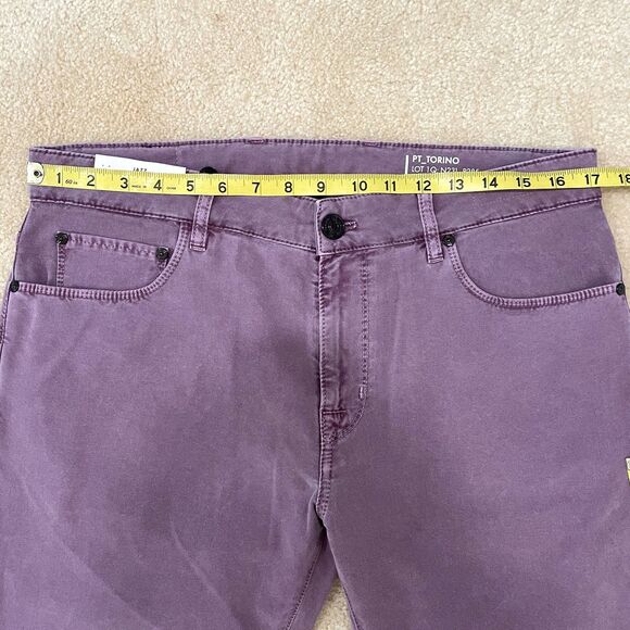 Retail $395 PT Torino NWT Purple Jazz Jean Mens Size 34 X 34 Denim Pants Stretch - Picture 3 of 12